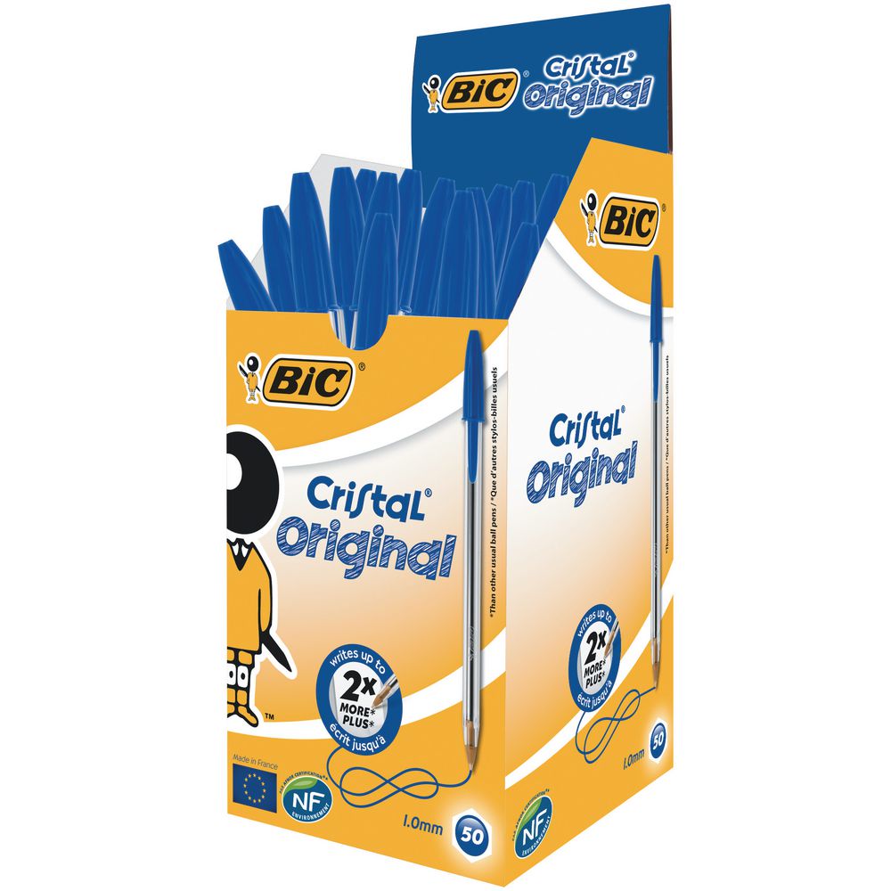 LOT de 50 Stylo Bille Bic Cristal