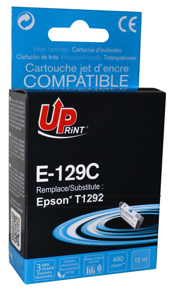 8 Cartouches Compatibles pour Epson Stylus Office BX320FW, BX525WD, BX535WD  remplace Epson T1291 T1292 T1293 T1294 - T3AZUR - Cartouche d'encre - Achat  & prix