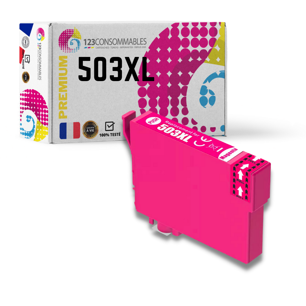 Multipack 4 cartouches d’encre Epson 603 pour imprimante Epson WorkForce WF  2840DWF WF 2845DWF + un surligneur PLEIN D’ENCRE