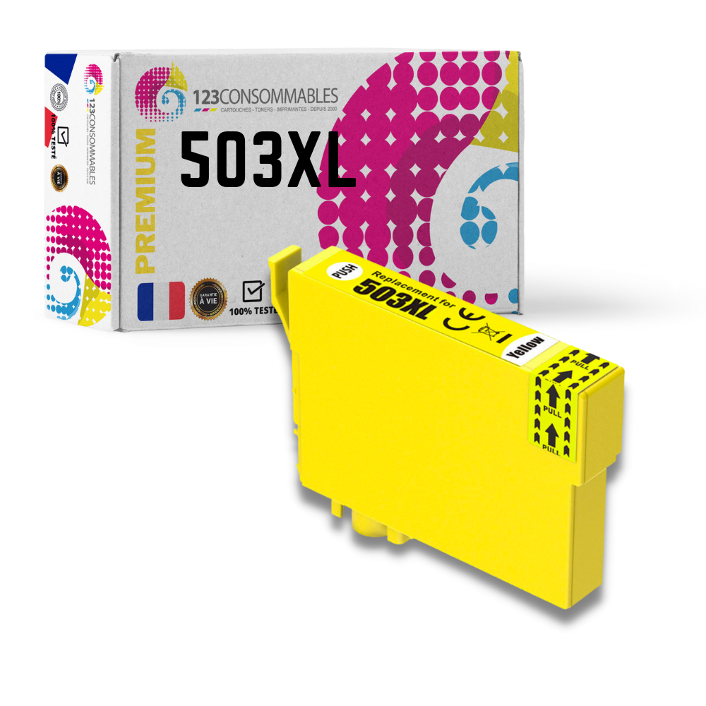 COMETE - 503XL - 8 Cartouches d'encre Compatibles avec Epson 503 XL - Noir  et Couleur - Marque française - Cartouche imprimante - LDLC