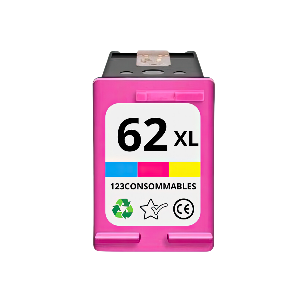 ✓ Pack UPrint compatible HP 62XL 2 cartouches couleur pack en