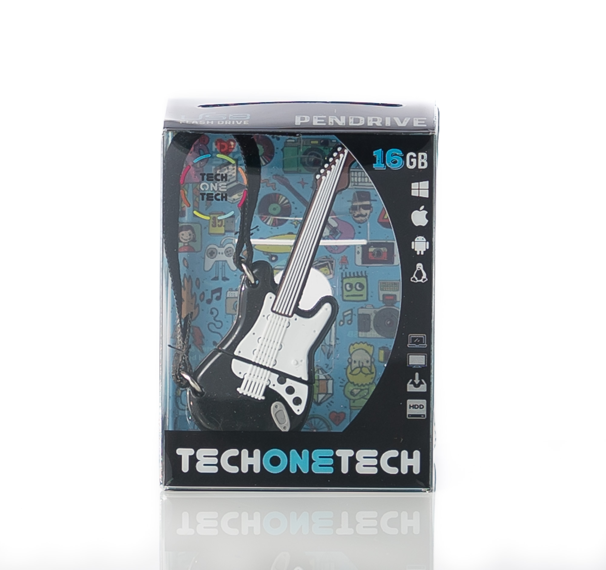 Clé USB TechOneTech Guitare USB 2.0 32 Go