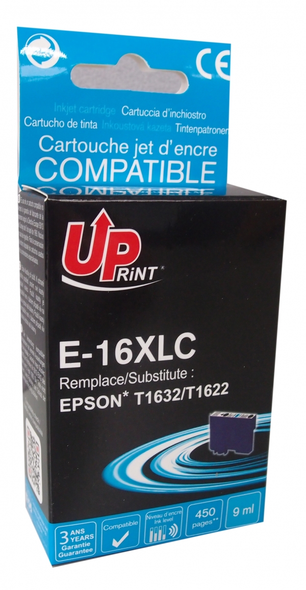 Cartouche encre UPrint compatible EPSON T16XL cyan