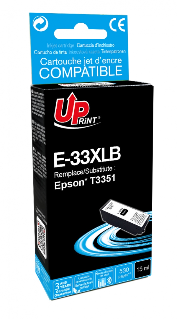 Cartouche compatible epson t3351 - 33xl - noir