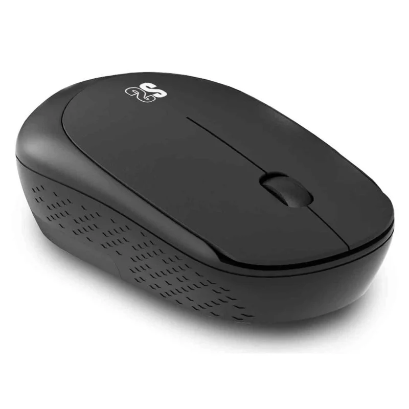 Souris sans fil Subblim Silent Business Plus - Design ergonomique et plat - Connexion sans fil - Technologie Silent Click - Résolution jusqu'à 1200 dpi - Portée sans fil de 10 m - Couleur noir