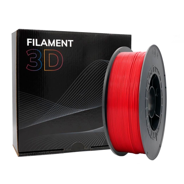 Filament ASA 3D - Diamètre 1,75 mm - Bobine 1kg - Couleur Rouge