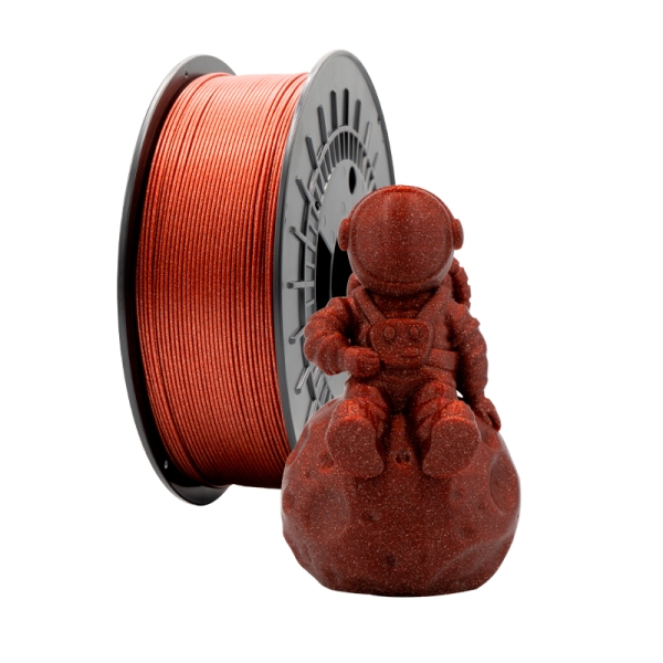 Filament 3D PLA GLITTER - Diamètre 1,75 mm - Bobine 1kg - Couleur Rouge