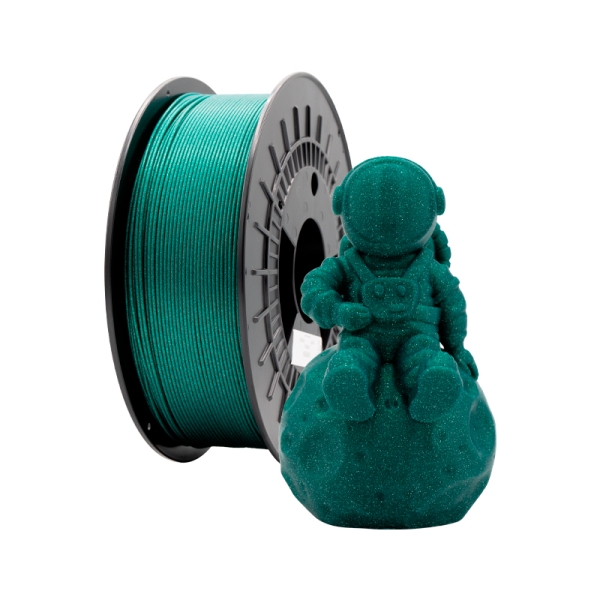 Filament 3D PLA GLITTER - Diamètre 1,75 mm - Bobine 1kg - Couleur Vert