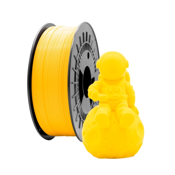 Filament 3D PLA MAT - Diamètre 1,75 mm - Bobine 1kg - Couleur Jaune