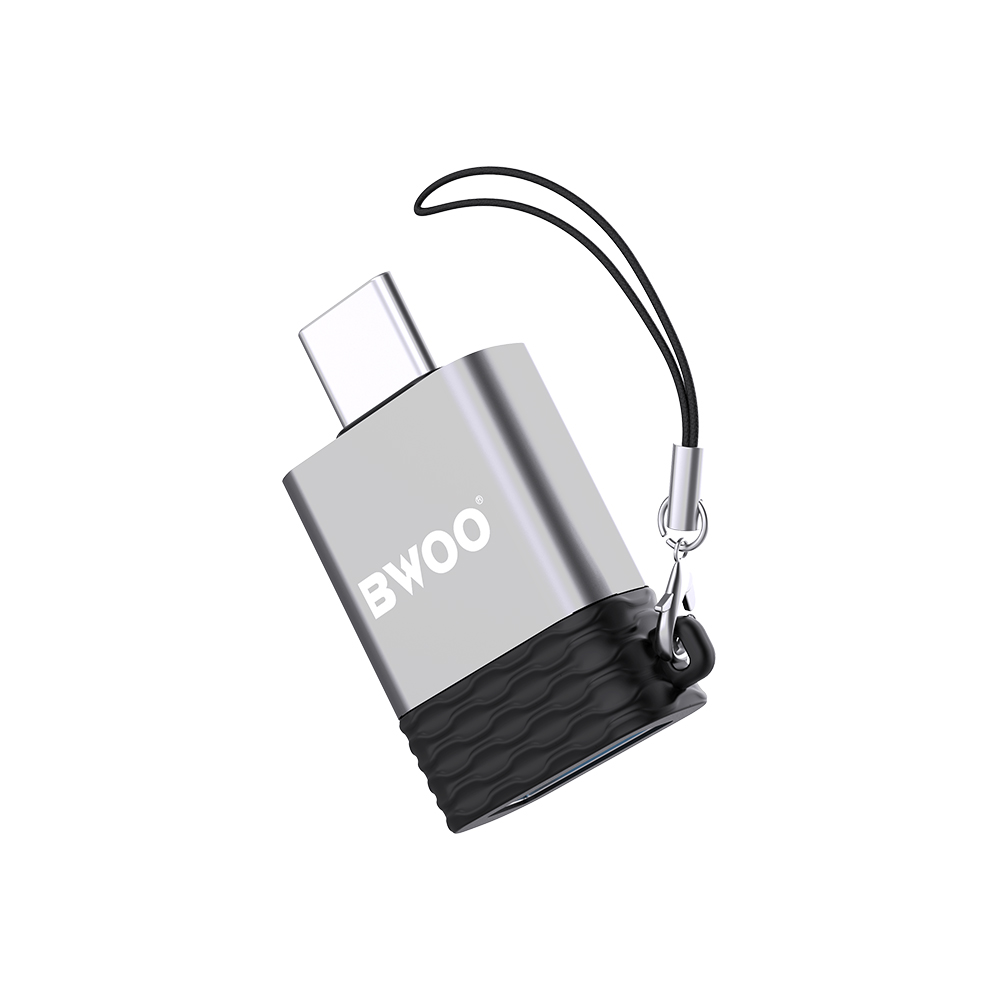 BWOO Adaptateur BZ-35 - Type C vers USB - Gris