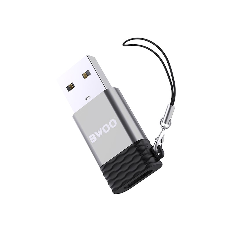 BWOO Adaptateur BZ-38 - USB vers USB C - Gris