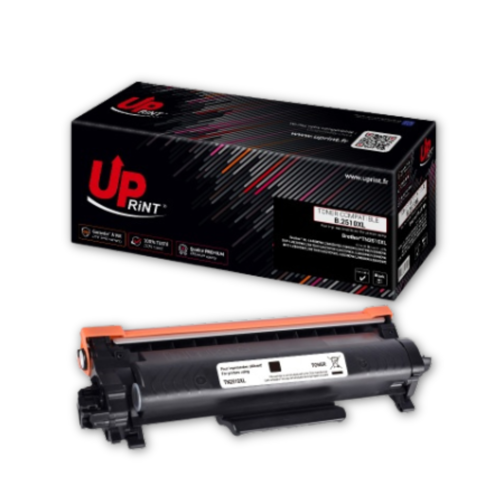 Toner UPRINT compatible BROTHER TN2510XL noir