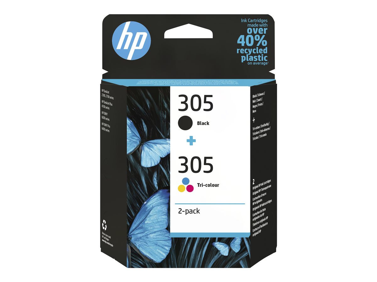 Cartouches encre compatibles HP DeskJet Plus 4130 e 41324140 4152 305 XL  24/48h