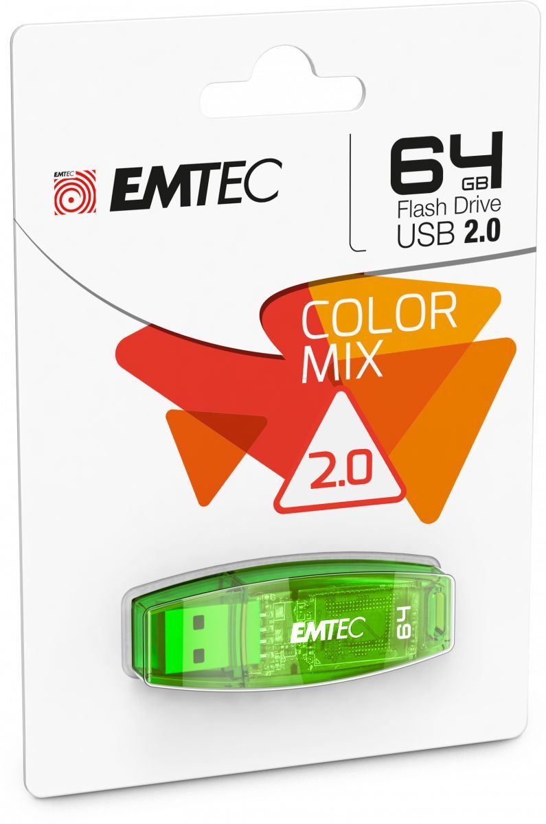 Emtec C410 Color Mix - clé USB 64 Go - USB 2.0