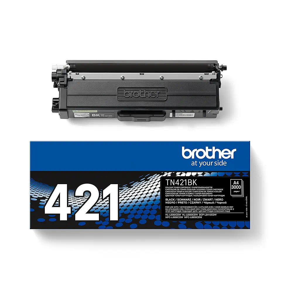 ✓ Brother Toner TN-421BK Noir couleur Noir en stock - 123CONSOMMABLES