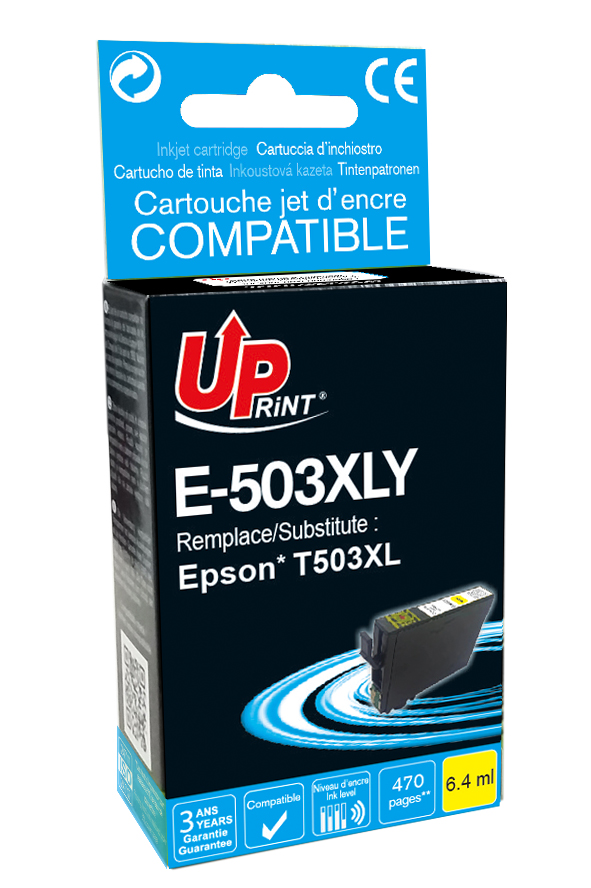COMETE - 503XL - 8 Cartouches d'encre Compatibles avec Epson 503