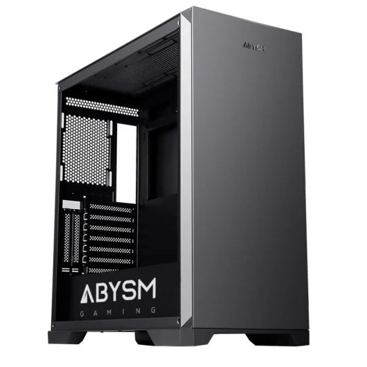 Abysm Gaming Danube Mura Pro Boîtier tour ATX, EATX, ITX, micro ATX - 3,5" et 2,5" - USB-C 3.2, USB-A 3.2 et audio - Prend en charge le refroidissement liquide