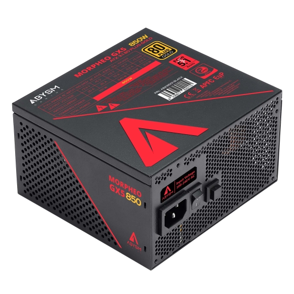 Abysm Gaming Morpheo GX5 Alimentation 850 W 80 Plus Gold entièrement modulaire 850 W ATX – Ventilateur 120 mm