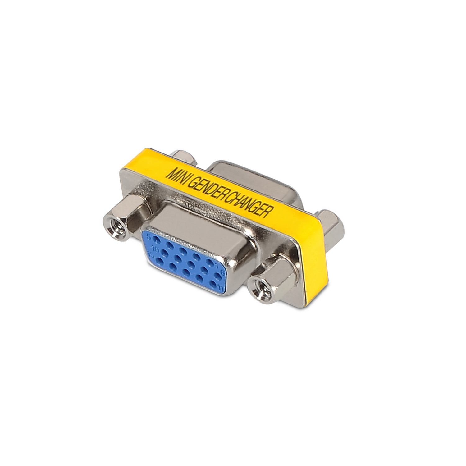 Adaptateur Aisens SVGA - HDB15/H-HDB15/H - Couleur Jaune