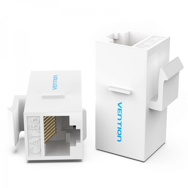 Adaptateur de connecteur Vention RJ45 Cat5 UTP femelle vers femelle - Blanc