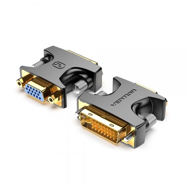 Adaptateur DVI mâle vers VGA femelle Vention - Noir