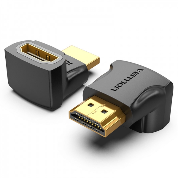 Adaptateur HDMI Mâle vers HDMI Femelle Vention 270º 4K - Couleur Noir