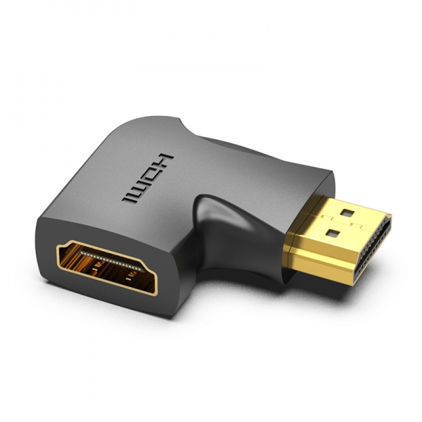 Adaptateur HDMI Mâle vers HDMI Femelle Vention 4K 90º - Couleur Noir