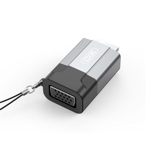 Adaptateur HDMI XO - Prend en charge jusqu'à 1080P - Aluminium - Couleur Noir