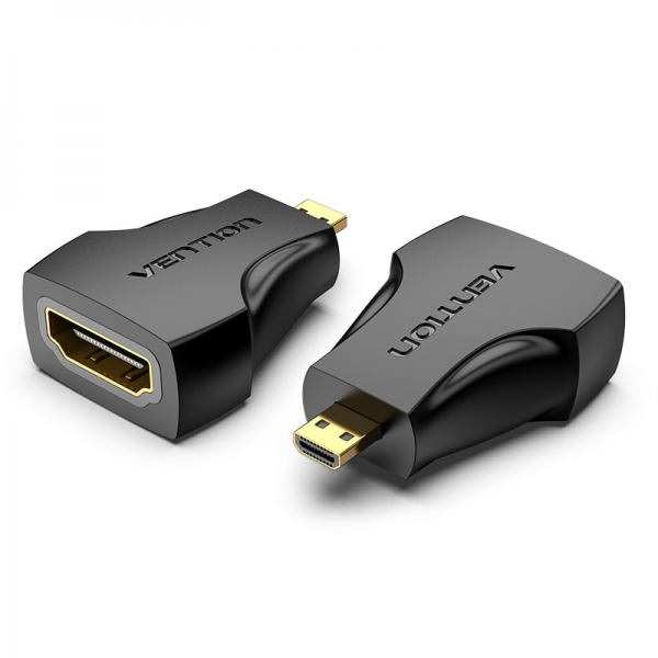 Adaptateur Micro HDMI mâle vers HDMI femelle Vention - Noir