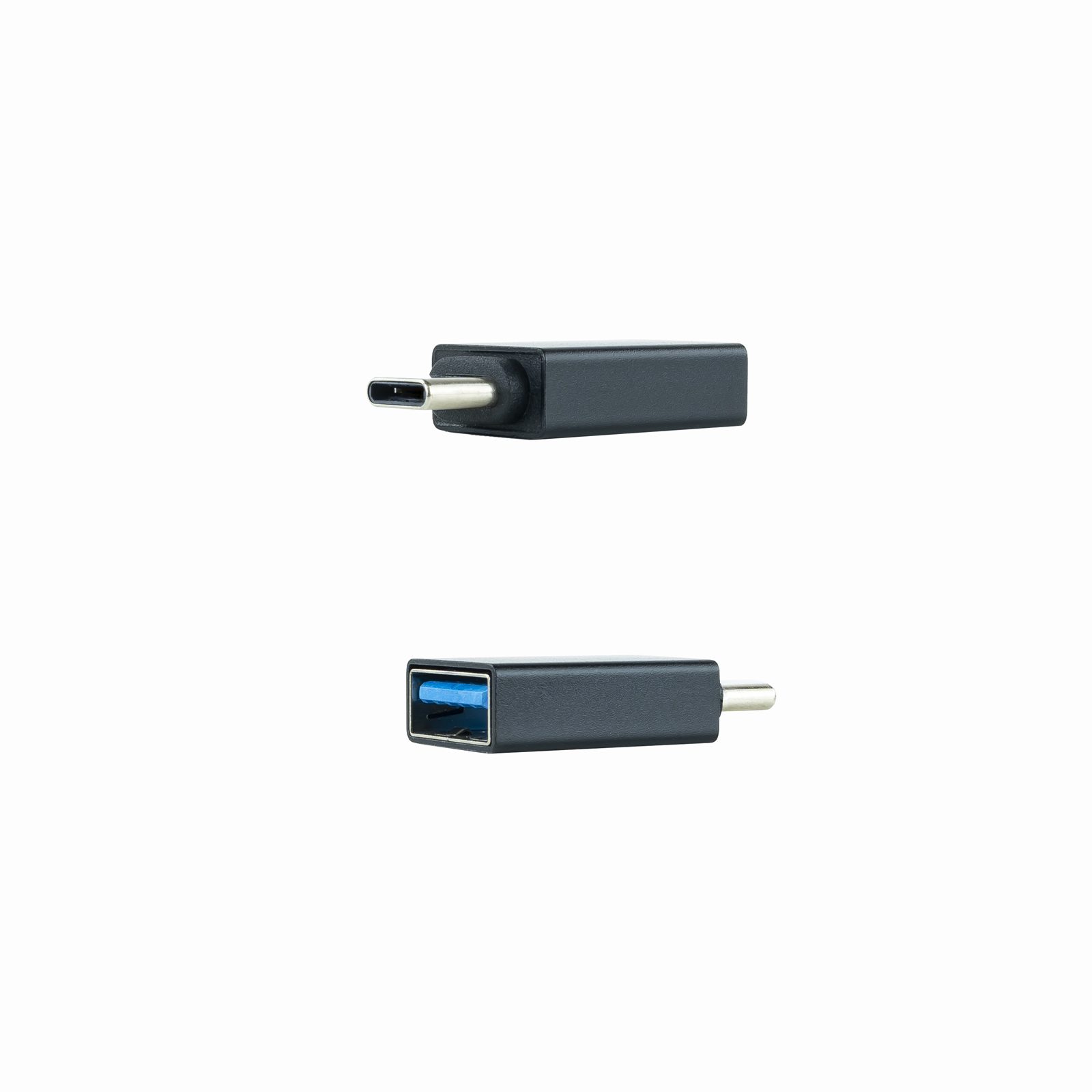 Adaptateur Nanocable USB-C vers USB 3.1 - USB-C/M-USB-A/H - Aluminium - Couleur Noir