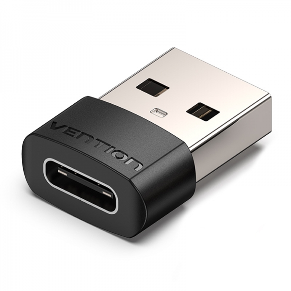 Adaptateur USB 2.0 USB-C mâle vers USB femelle Vention - Noir