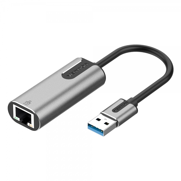 Adaptateur USB 3.0 vers RJ45 Vention 1000Mbps - 0,15m - Gris