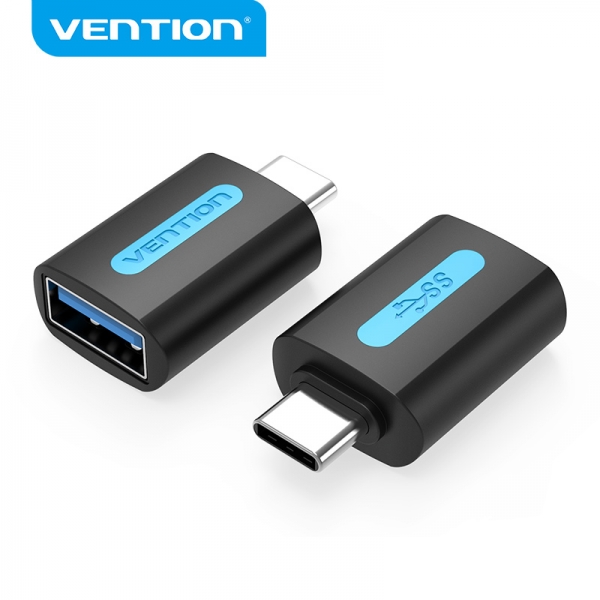 Adaptateur USB-C mâle vers USB 3.0 A femelle Vention - Noir