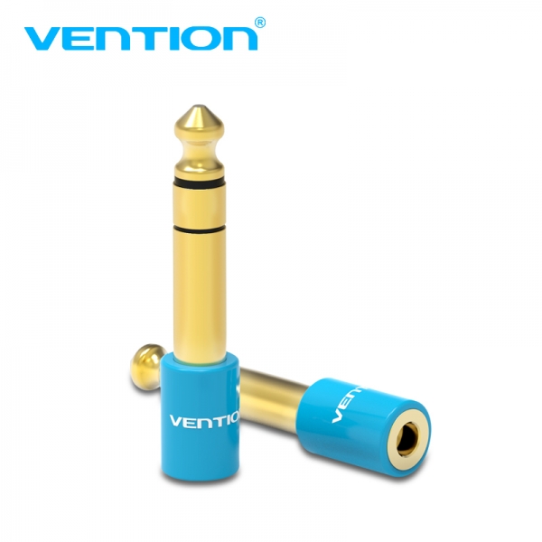 Adaptateur Vention Jack 6.5 Mâle vers Jack 3.5 Femelle - Couleur Bleu