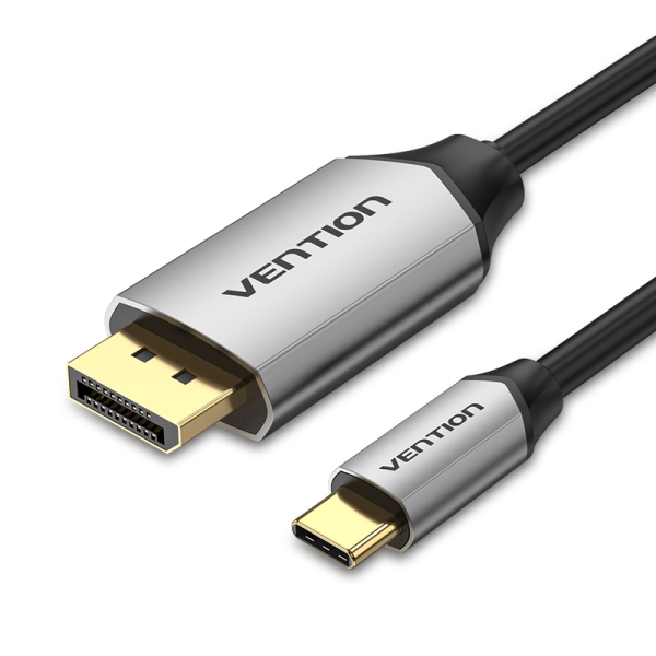 Adaptateur Vention USB-C vers DisplayPort - Connexion stable et rapide - Couleur noire