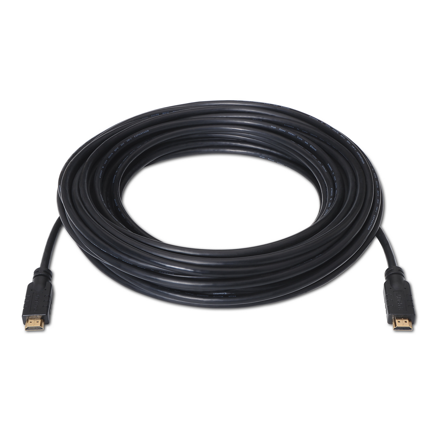 Aisens Câble HDMI V2.0 Premium High Speed/ HEC 4K@60HZ 18GBPS avec Répéteur - A/MA/M - 15m - Couleur Noir