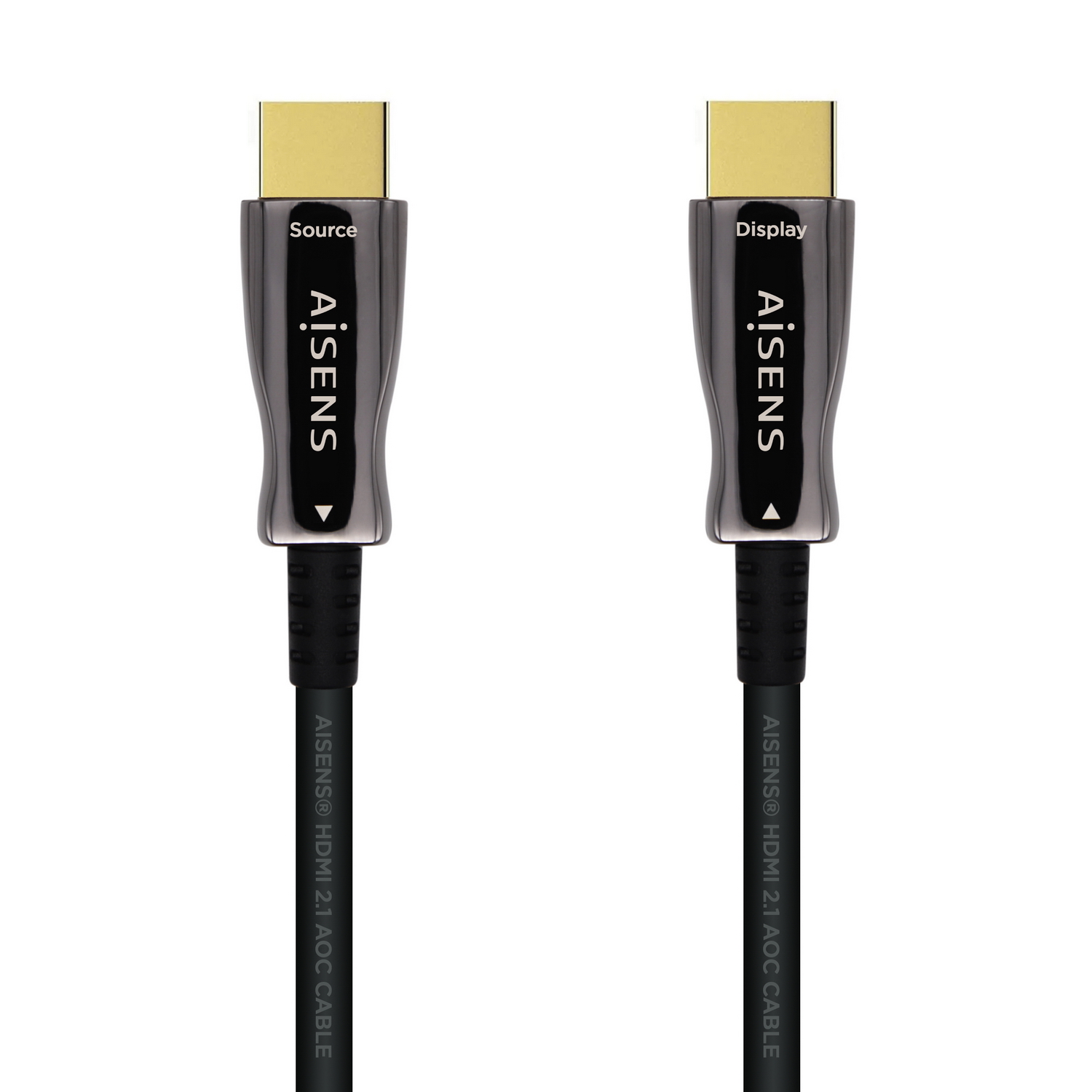 Aisens Câble HDMI V2.1 AOC (Câble Optique Actif) Fibre Optique Ultra Haut Débit UHS 8K@60Hz 4K@120Hz 4:4:4 48Gbps - A/MA/M - 70m - Couleur Noir