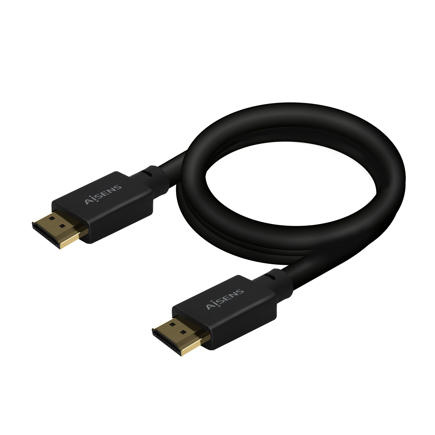 Aisens Câble HDMI V2.1 Ultra Haute Vitesse/Hec 8K@60Hz 48Gbps - A/MA/M - 5.0m - Couleur Noir