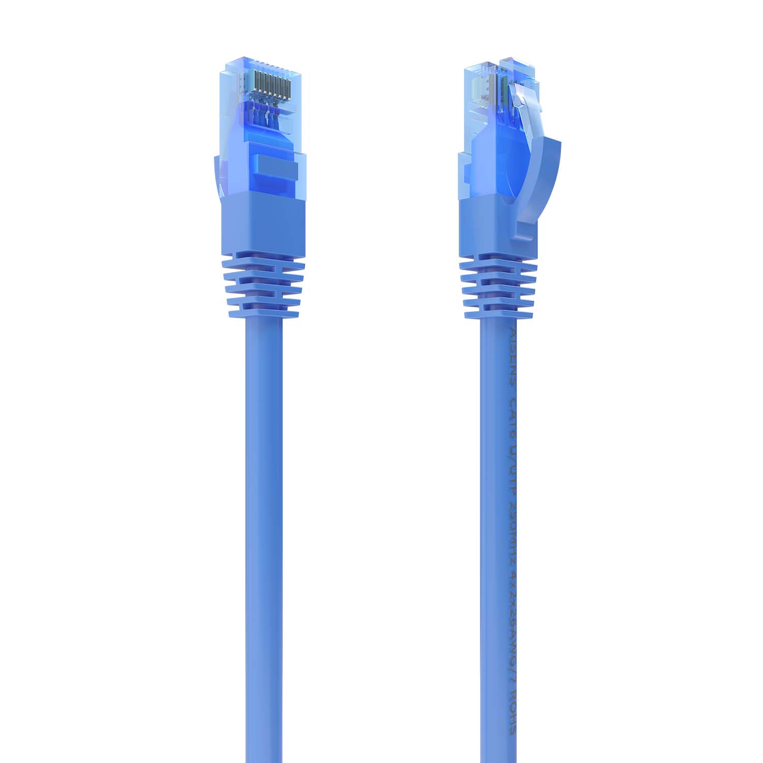 Aisens Câble réseau Cordon de brassage RJ45 Cat.6 UTP AWG26 CCA - 0,5 m - Couleur bleue