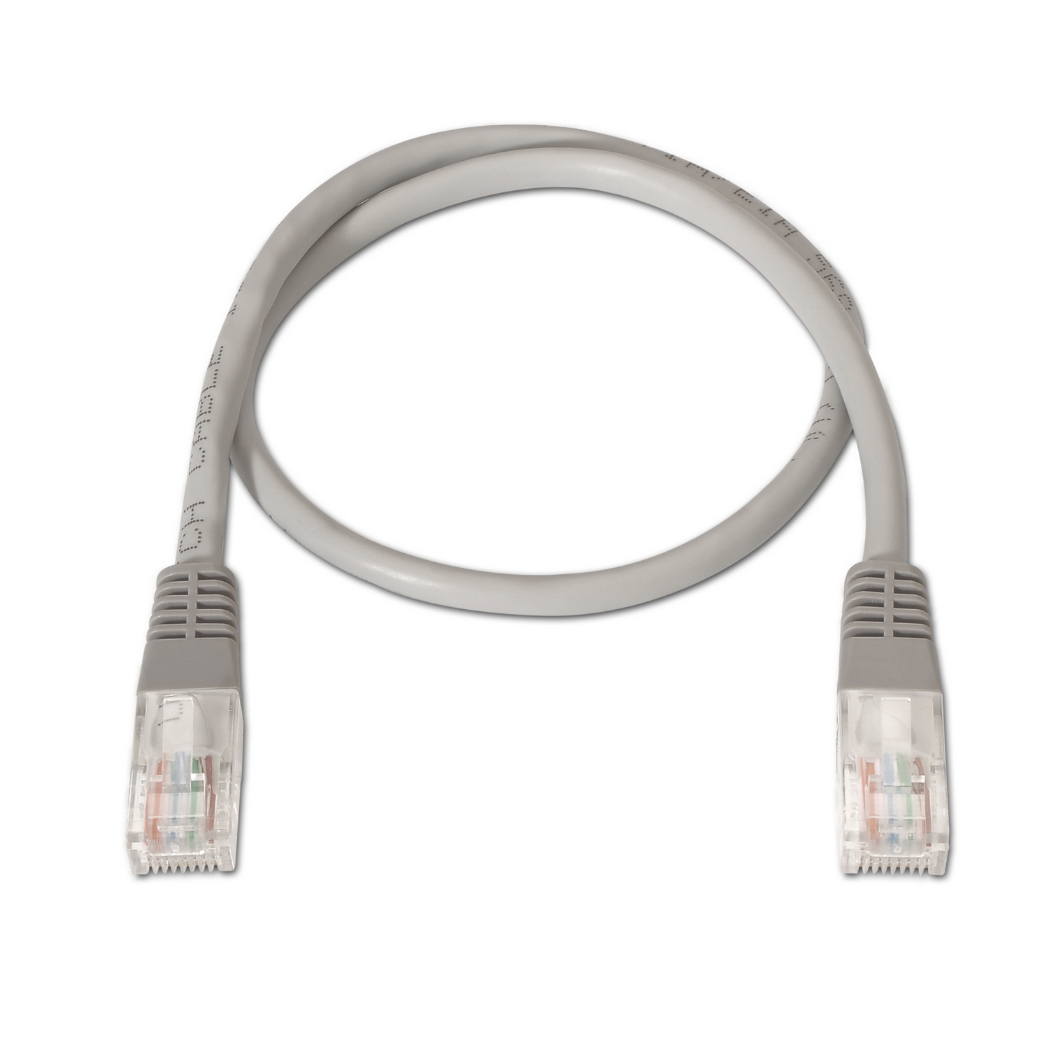 Aisens Câble Réseau Patch Cord RJ45 Cat.5e UTP AWG24 - 1.0m - 10/100 Mbit/s - Couleur Gris