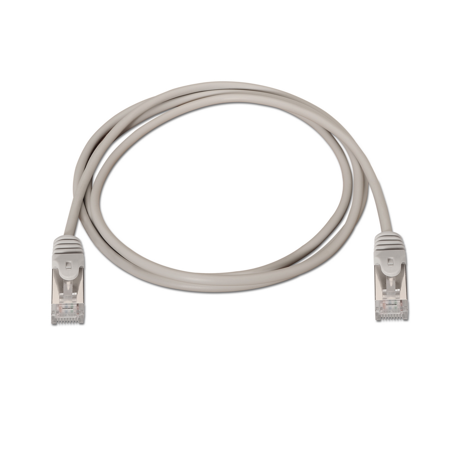 Aisens Câble Réseau Patch Cord RJ45 Cat.6 FTP AWG24 - 1.0m - 10/100/1000 Mbit/s - Couleur Gris