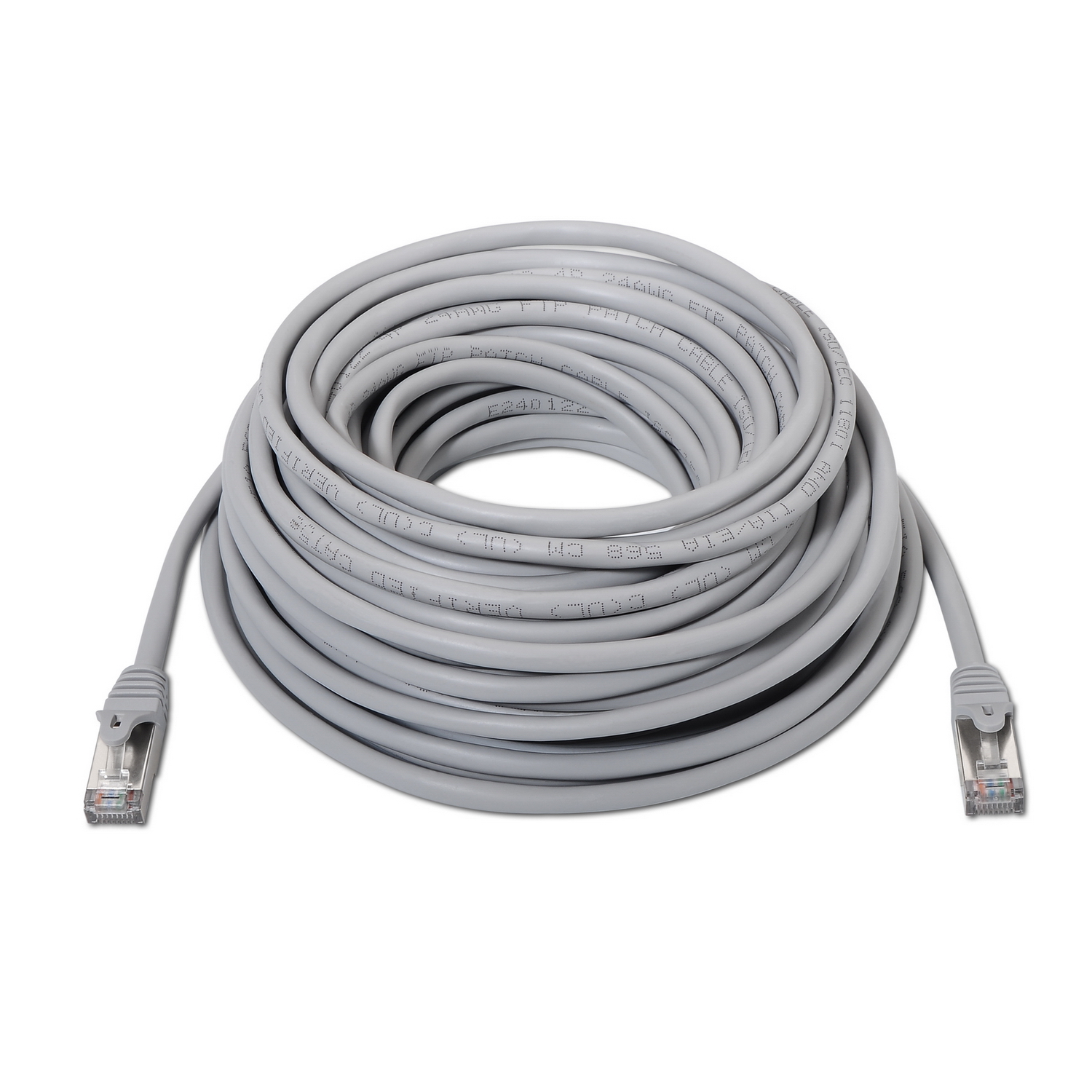 Aisens Câble Réseau Patch Cord RJ45 Cat.6 FTP AWG24 - 10m - 10/100/1000 Mbit/s - Couleur Gris