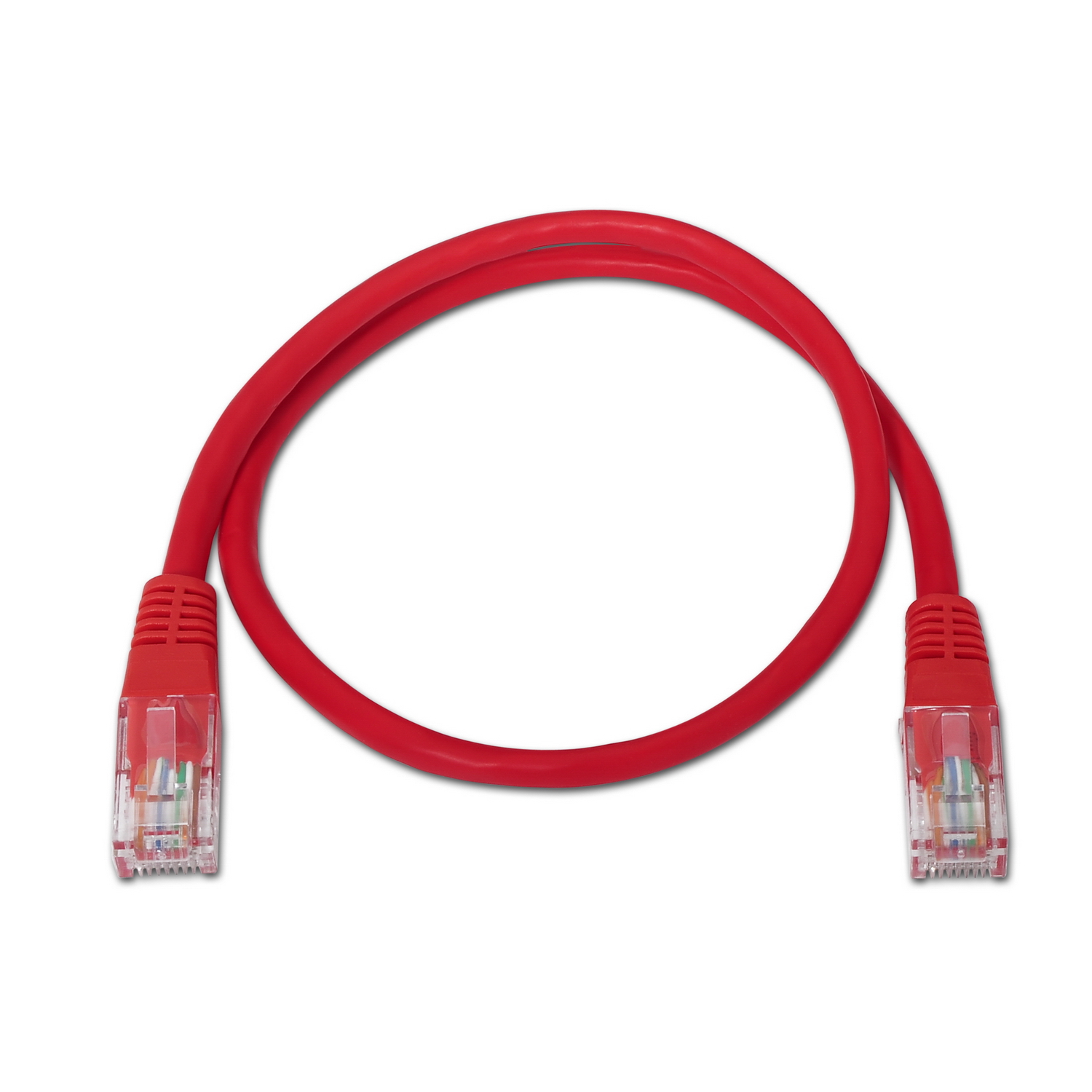 Aisens Câble Réseau Patch Cord RJ45 Cat.6 UTP AWG24 - 1.0m - 10/100/1000 Mbit/s - Couleur Rouge