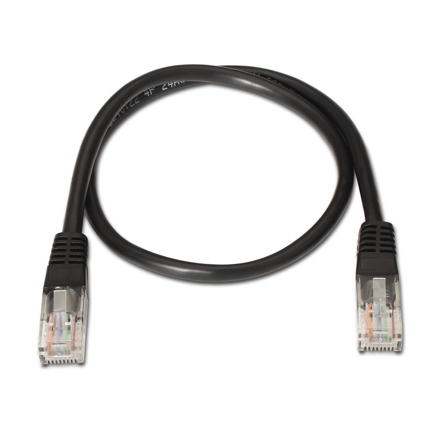 Aisens Câble Réseau Patch Cord RJ45 Cat.6 UTP AWG24 - 2.0m - 10/100/1000 Mbit/s - Couleur Noir