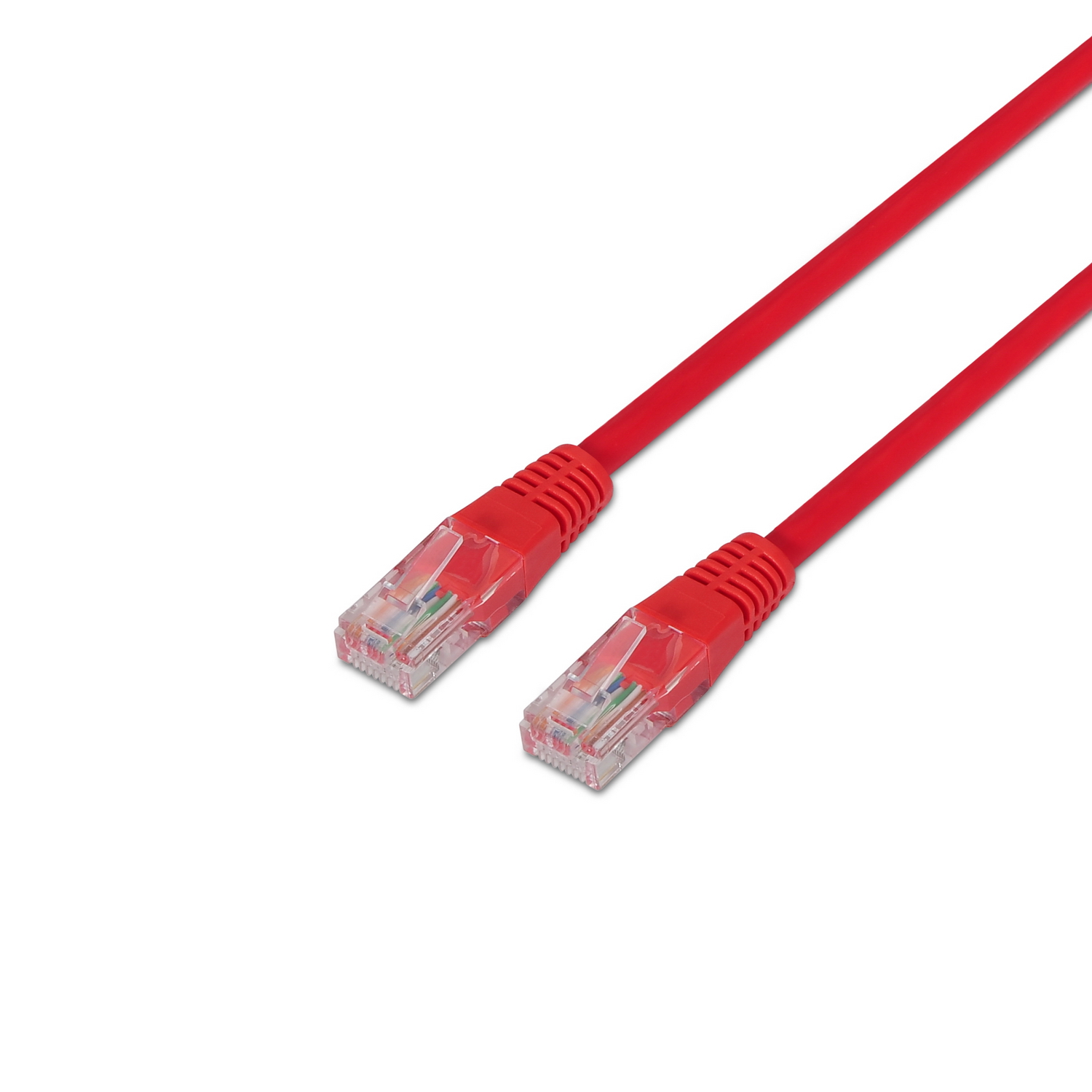 Aisens Câble Réseau Patch Cord RJ45 Cat.6 UTP AWG24 - 3.0m - 10/100/1000 Mbit/s - Couleur Rouge