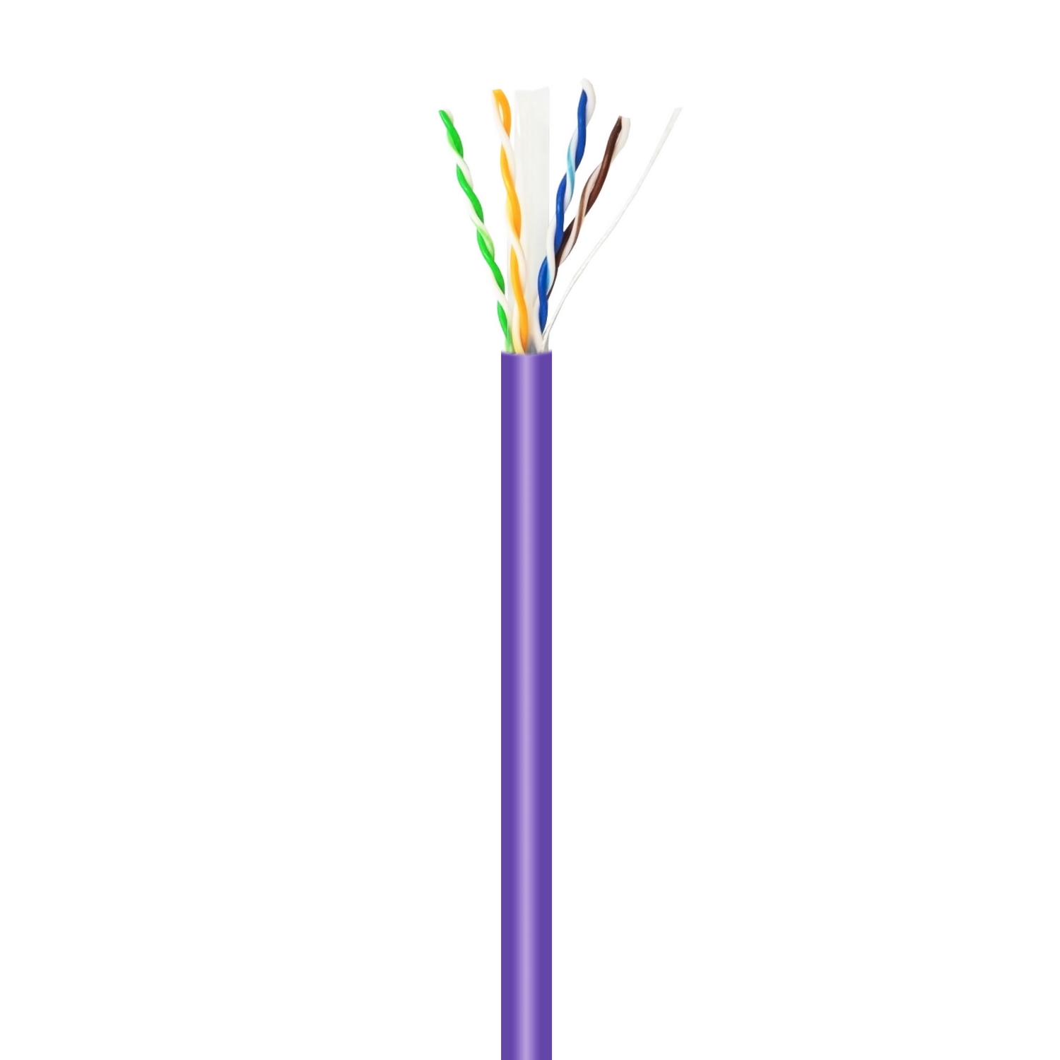 Aisens Câble Réseau RJ45LSZH Cat.6 UTP Rigide AWG23 CCA (Alliage) - 305m - Couleur Violet