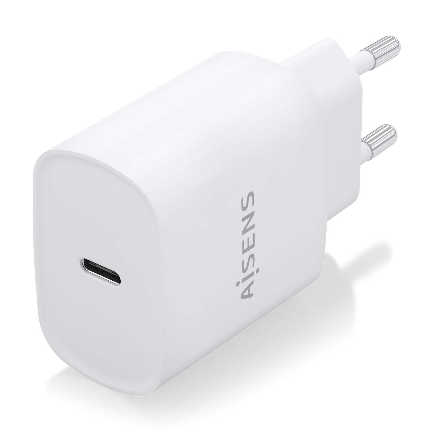 Aisens Chargeur USB-C PD3.0 1 Port 1xUSB-C 20W - Blanc