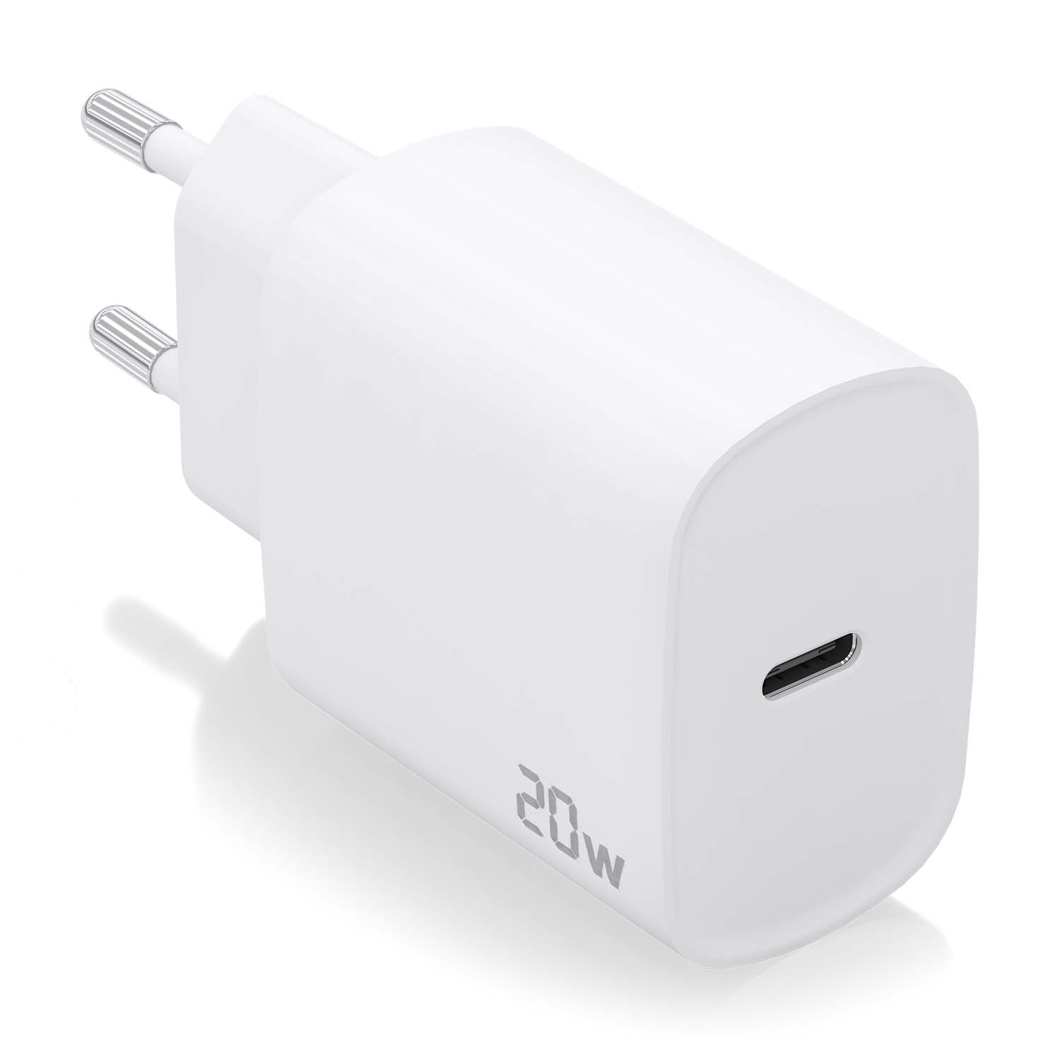 Aisens Chargeur USB-C PD3.0 1 Port 1xUSB-C 20W - Blanc