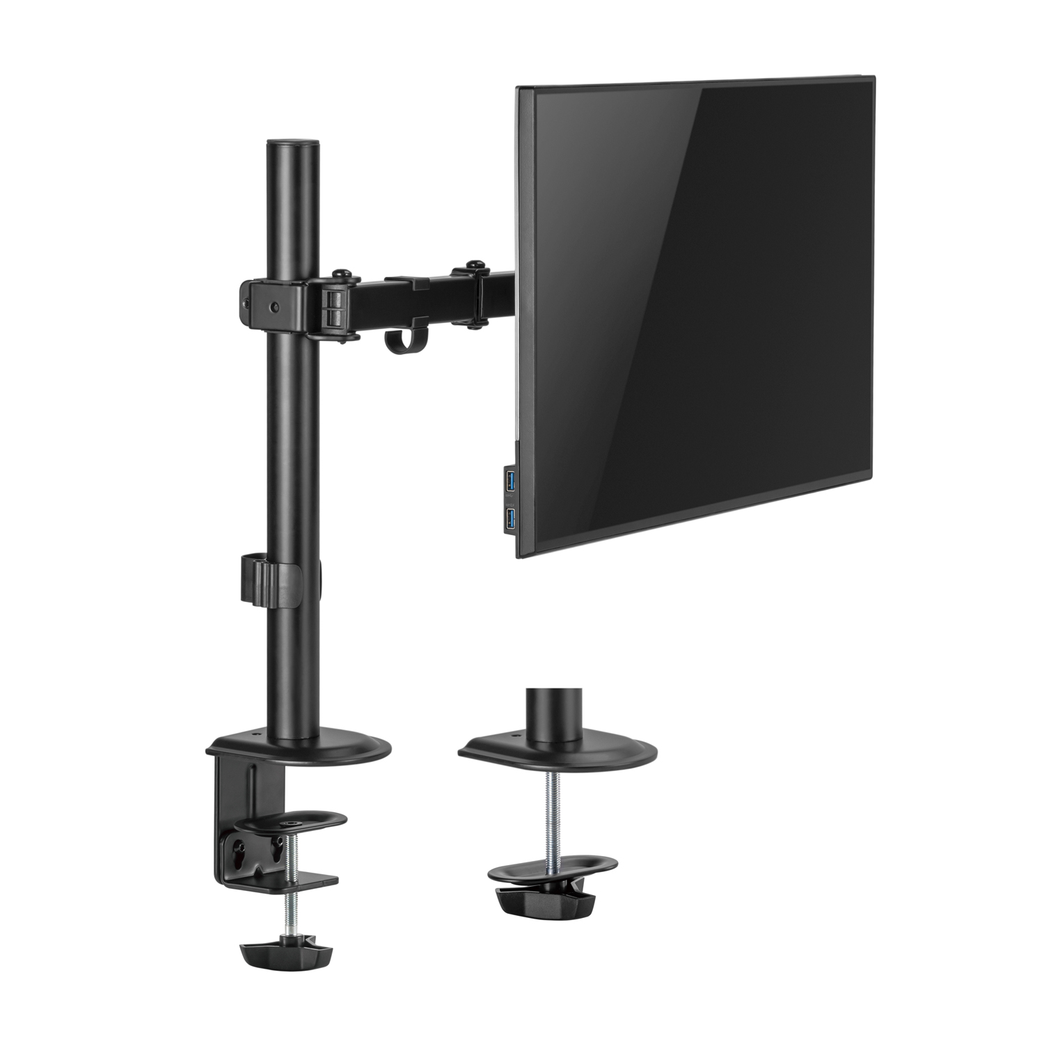 Aisens ECO Support de Table Pivotant et Inclinable pour Moniteur/TV 9kg (3 Pivots - 1 Bras) de 17-32 - Couleur Noir