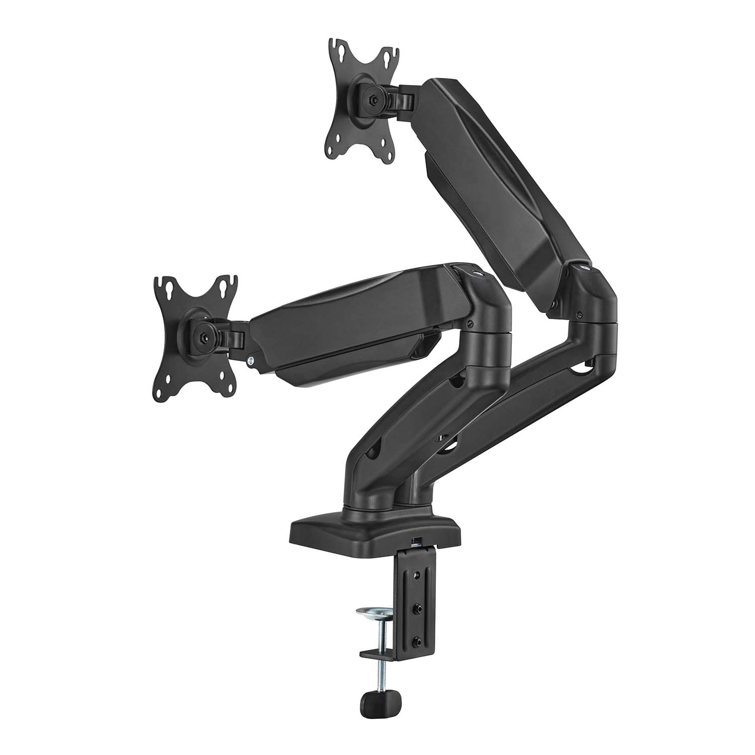 Aisens PRO Support de Table Contrepoids Rotatif et Inclinable pour Moniteur/TV 9kg (3 Pivots - 2 Bras) du 17 au 32 - Couleur Noir